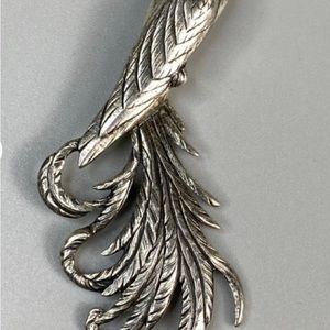 VtgLarge Danecraft Sterling Silver Quetzal Bird Brooch Danecraft Felch Sterling